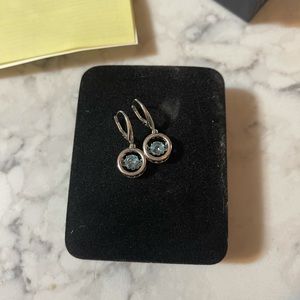 Sterling Silver Blue Topaz Earrings